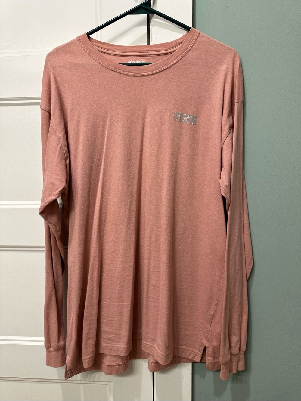 PINK Victoria's Secret Long Sleeve Tee in Dusty Rose